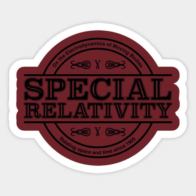 Special Relativity Sticker by acrossTPB